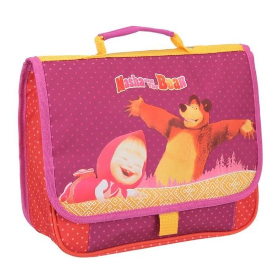 MASHA THE BEAR Cartable Maternelle 1 Compartiment 3 a 6 ans 32cm Rouge Enfant Fille Rouge Cdiscount Bagagerie Maroquinerie