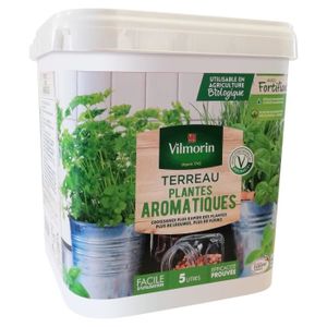 TERREAU - SABLE VILMORIN Seau Terreau spécial pots et jardinières plantes aromatiques 5 L