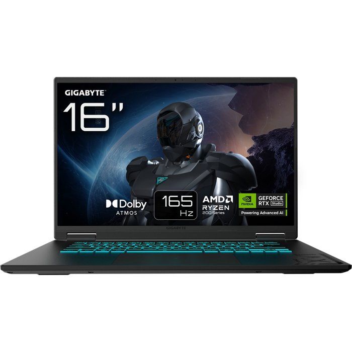 GIGABYTE GAMING A16 Ordinateur Portable 16 165Hz WUXGA Ryzen 7 260 RTX 5070 DDR5 5200MHz SSD Gen4 Windows 11 Home Garantie Dolby Atmos GAMING A16 3WHK3FR894SH