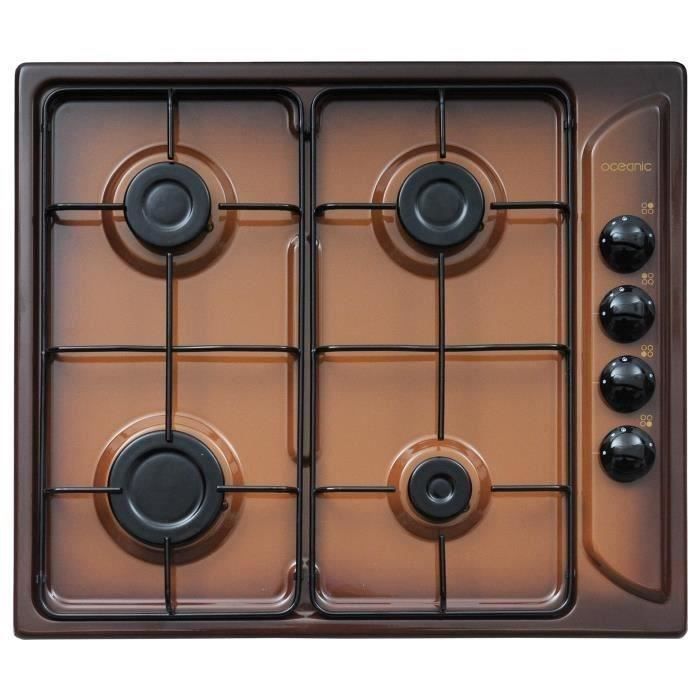 Plaque de cuisson gaz marron - Cdiscount