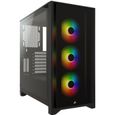 CORSAIR Boîtier PC iCUE 4000X RGB - Moyen Tour - Verre trempé - Noir (CC9011204WW)-0