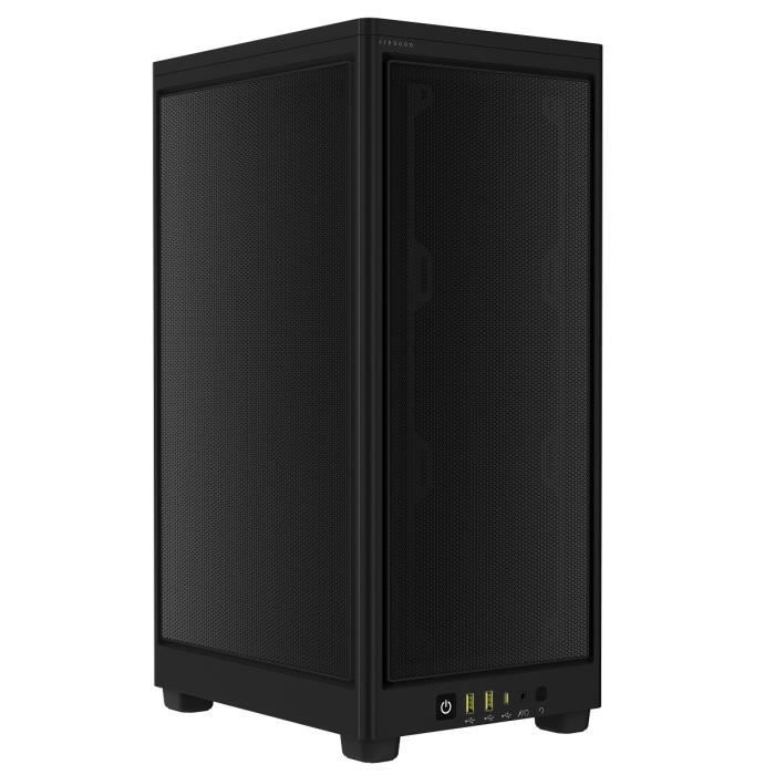 Boitier PC – CORSAIR – iCUE 2000D Airflow – Mini ITX – Panneaux maillés en acier – Noir – (CC-9011244-WW)