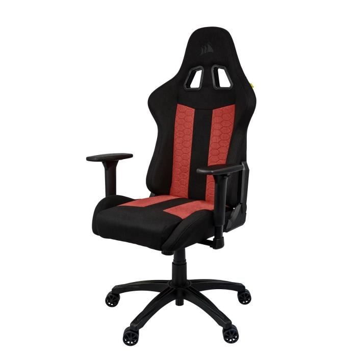 CORSAIR Chaise bureau Fauteuil Gaming TC100 RELAXED Tissu Ergonomique Accoudoirs réglables CF 9900014 WW