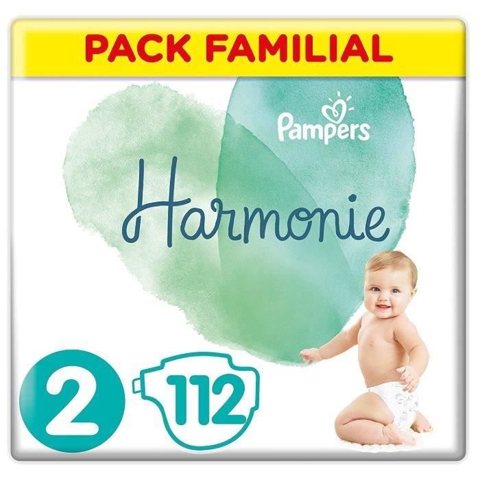 Pampers Harmonie Taille 2 4 8 Kg 112 Couches 2x56 Format Pack Familial Cdiscount Puericulture Eveil Bebe