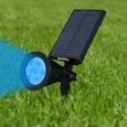 Pack de 2 Spots solaires extérieur étanches - LUMISKY - 4 LEDs colorées RGB - 200 Lumens - Tête pivotante à 90°C-1