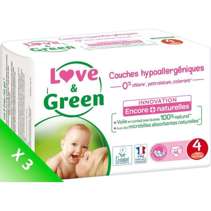 Love And Green Couches Pack 1 Mois Taille 4 De 7 A 14 Kg 138 Couches Cdiscount Puericulture Eveil Bebe Love And Green Couches Pack 1 Mois Taille 4 De 7 A 14 Kg 138 Couches Cdiscount Puericulture Eveil Bebe