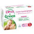 LOVE AND GREEN Couches Pack 1 mois - Taille 4 - De 7 à 14 Kg - 138 couches-1