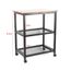 Luxs Desserte Cuisine A 3 Niveaux Vintage Table Roulante Etagere