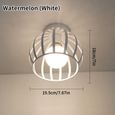 Suspension Lustre abat-jour Led Design Rétro E27 pour Salon Loft Sans ampoule TYPE 9-0