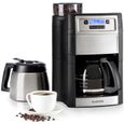Machine à café - Klarstein - avec broyeur intégré - Cafetiere - 1.25L - 1000W - machine cafe - 2 à 10 tasses - minuterie - Noir-0