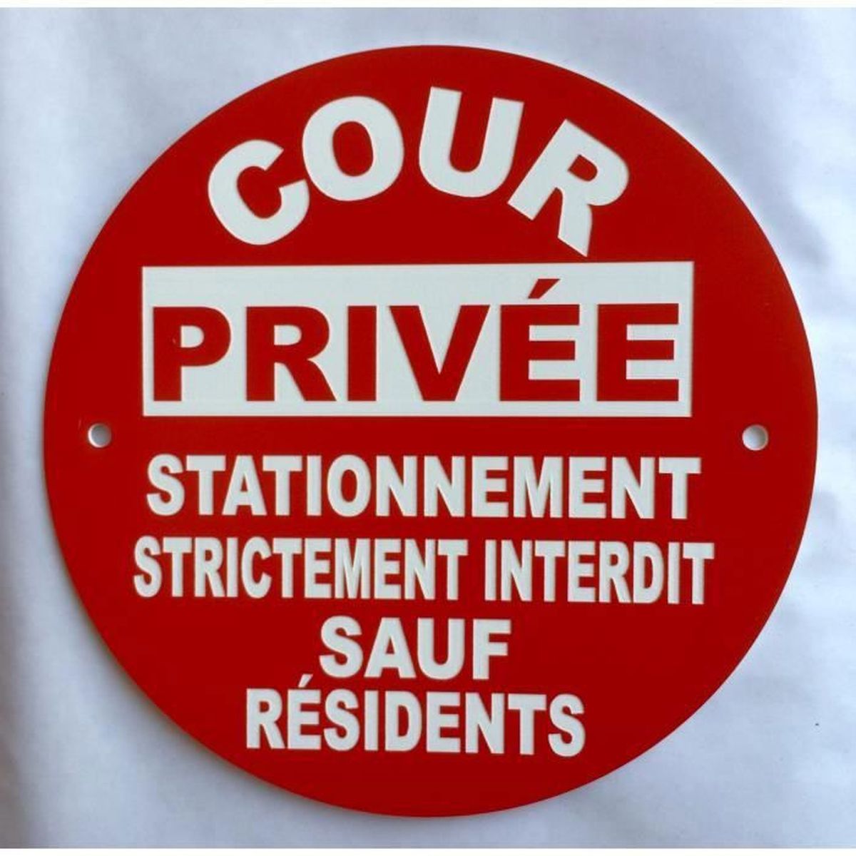 Buy Aua Signaletique Panneau Cour Privée Stationnement Interdit Oe 330 Mm Pvc 1 5 Mm 2753051615