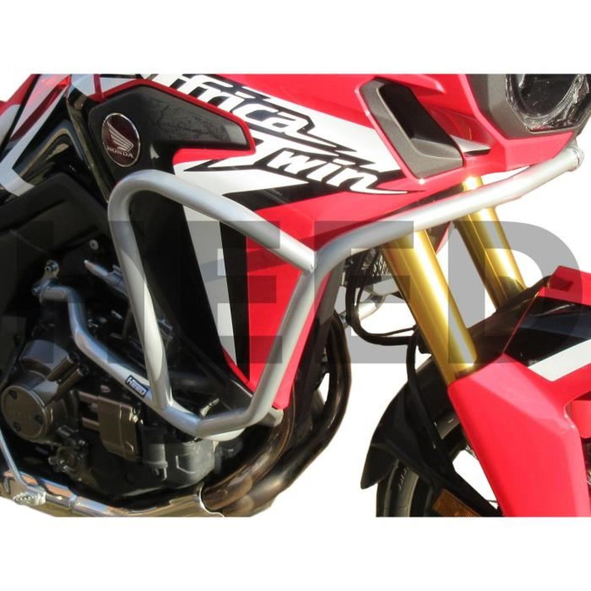 Pare carters Crash Bars Heed HONDA CRF 1000 Africa Twin Basic argenté