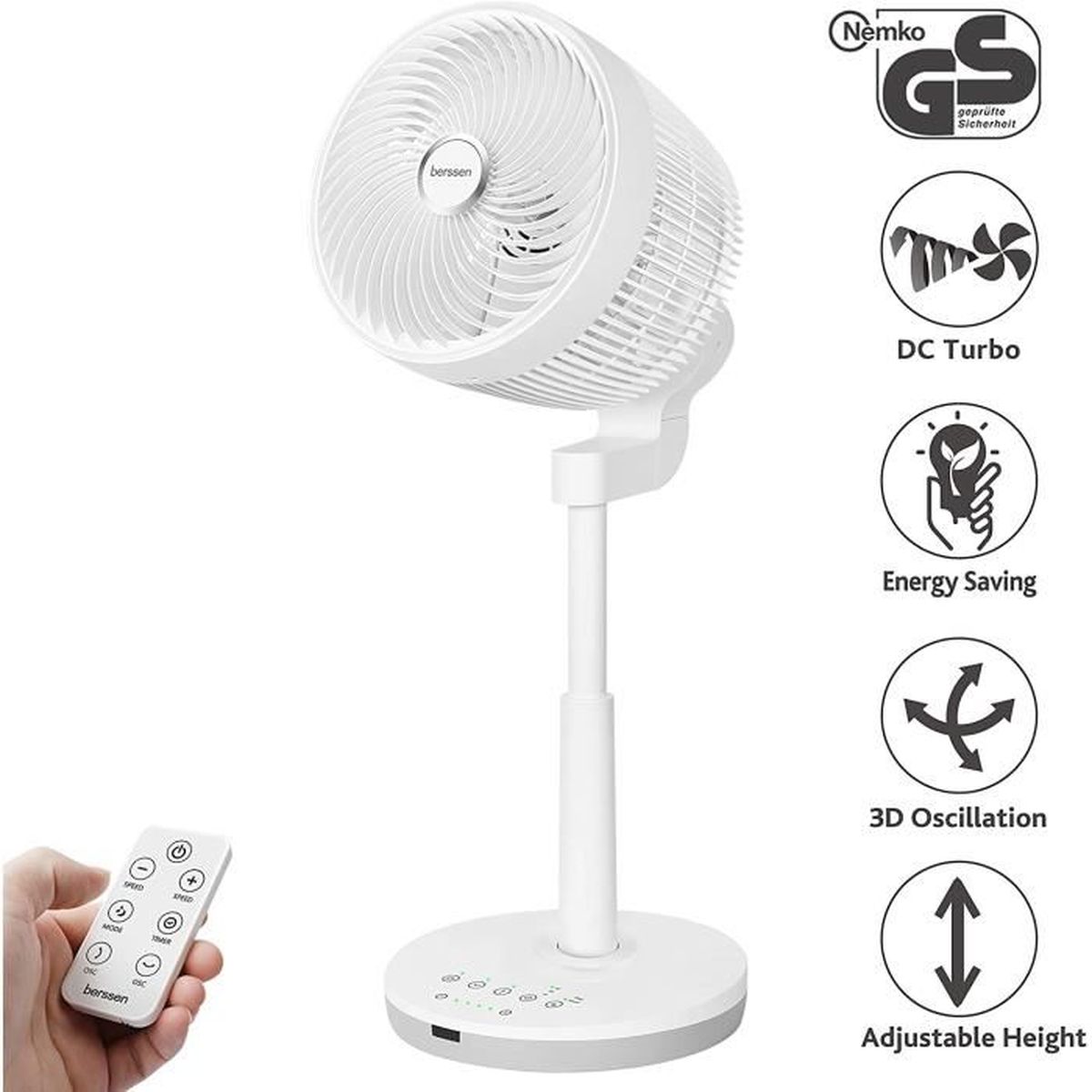 Ventilateur Silencieux Sur Pied Ventilateur De Table Dc Moteur Ventilateur Turbo Telecommande 3d Oscillant Pour Circulation D Air Ec Achat Vente Ventilateur Ventilateur Silencieux Sur Cdiscount
