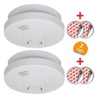 Détecteur de fumée ELRO FS1510 avec aimant - Batterie de 10 ans - Norme européenne EN14604 - 2 pièces