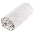 LINNEA Drap housse uni 160x200 cm MILA 100% polyester micro lavée blanc