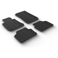 Gledring Set tapis de caoutchouc compatible avec BMW 3 serie E90-E91 2005-2012 (T profil 4-pièces + clips de montage)