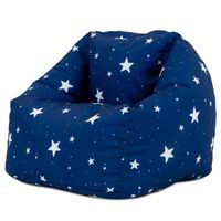 Pouf Fauteuil pour Enfants Starry Skies - icon - Résistant à l'eau - Bleu Marine