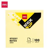 Stick Up Notes adhésives repositionnables 76×76mm - 100 feuilles jaunes