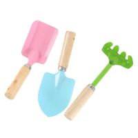 Set d'outils de jardin Multicolore avec râteaux, pelle, Outils de jardinage Jouet de plage pour enfants à partir de 3 ans