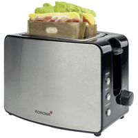 Korona 21250 Grille-pain à double fentes - grandes fentes de grillage pour sandwichs - 4 poches à toast réutilisables