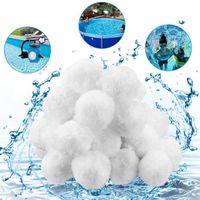 Boules de filtre de piscine en polyester - Marque ONEVER - 700G 45mm - Élimine l'huile de l'eau sale