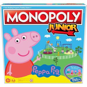 JEU SOCIÉTÉ - PLATEAU Monopoly Junior: Peppa Pig Edition Board Game for 