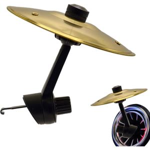 Mini Cymbale De Voiture à Clipser Sur La Ventilation – Doré – Instrument De Percussion Rigolo Pour Conduite Rythmée