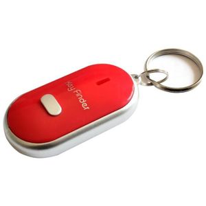 Pièce détachée GPS Rouge-Sifflet Key Finder, Bip, Alarme de contrôle du son, Localisateur anti-perte, Tracker, LED clignotante,
