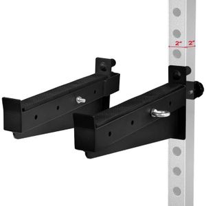 BARRE POUR TRACTION Crochet Power Cages Supports de Squat en Acier 2x2-3x3 avec Protection UHMW Pad Attachements de Rack à Squat pour Home Gym.[Q1334]