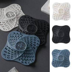 4 Pcs Silicone Cheveux Catcher Douche Drain Couvre Bouchon De Cheveux Filtre Universel En Caoutchouc Evier Passoire Drain Protecteur Pour Baignoire Cuisine Salle De Bains Accessoires De Salle De Bain Cuisine Et