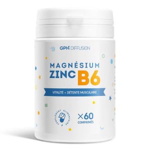 TONUS - VITALITÉ Magnésium + Zinc + B6 - Complément alimentaire -  