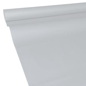 Gris Argenté Nappe Table Nappe Papier Jetable 118x180cm