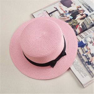 CASQUETTE Casquette,Chapeau de bateau pour femmes, chapeau d'été pour enfants, marque de soleil de plage, - Type pink-child 50-54cm