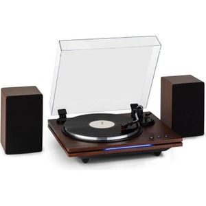 Platine vinyles Ledwood ROUND-300Black - 33-45-78 Tours, Encodage USB, avec  haut-parleurs stéréo 2x5W, Bluetooth, Ampoule LED - Cdiscount TV Son Photo