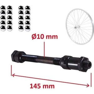 MOYEU DE ROUE DE VÉLO AXE DE ROUE ARRIERE VELO DIAMETRE 10MM x LONGUEUR 