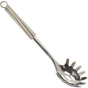 manche en bois de hêtre sans BPA 32,5 cm serveur à spaghettis professionnel gris résistant aux hautes températures LACOR 68189 Cuillère à pâtes en silicone Unite