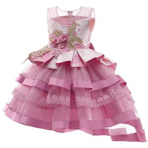 ROBE Robe Fille Enfants Princesse Performance mignon Mode nouvelles bouffantes Fête d'anniversaire Charmant - Rose HBSTORE