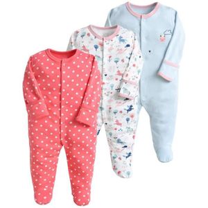 PYJAMA Pyjama pour Bébé - Lot de 3 Combinaison en Coton -
