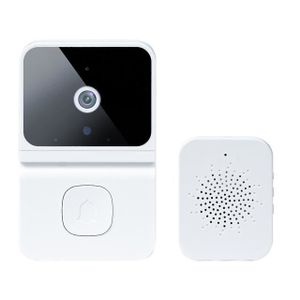 SONNETTE - CARILLON doorbell waterproof wireless,White--Sonnette Sans Fil Étanche Pour Maison Connectée, 1080p, Alarme De Sécurité, Vision Nocturne, Car