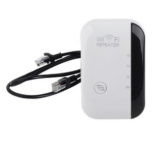 Répéteur Wi-Fi 300 Mbps Répétiteur WiFi,Mini Routeur,Wireless Extenseur  réseau Adapteur Internet Amplificateur 1 Port Ethernet - Bla - Cdiscount  Informatique