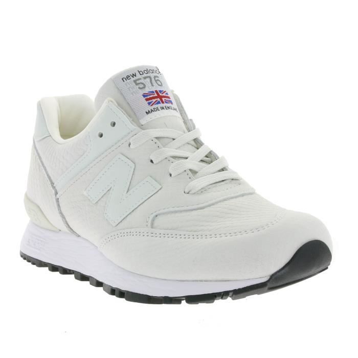 New Balance cuir véritable pour femmes Chaussures de sport blanches W576NRW Blanc - Cdiscount