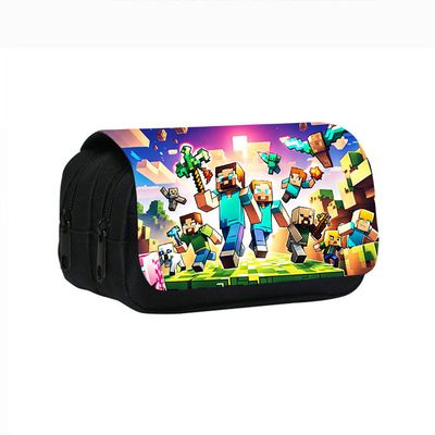 Minecraft Trousse à Stylo Pour Enfant Trousse Scolaire Grande Capacité