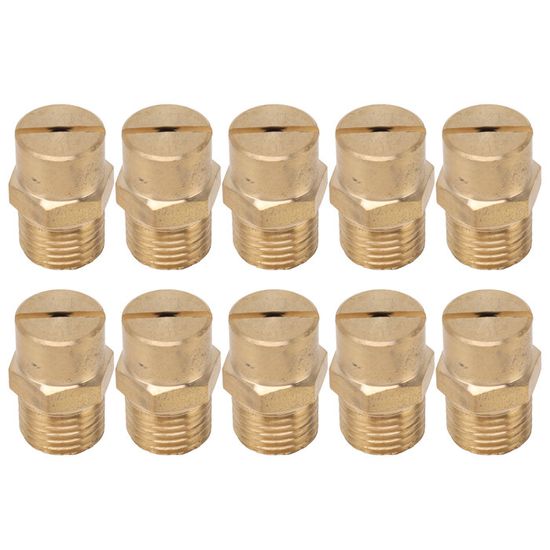 6 Embouts De Pompe à Graisse En Laiton Zingué - Buses Plates, Antirouille, Compatibles Avec La Plupart Des Pistolets à Graisse - 4