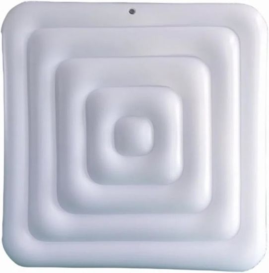 CDPTD Couvercle De Spa Gonflable Rond De Avec Valve De Gonflage Et De Dégonflage Rapide Et Facile, Imperméable Et Isolée, Protection De Remplacement (Round 145cm With Handle