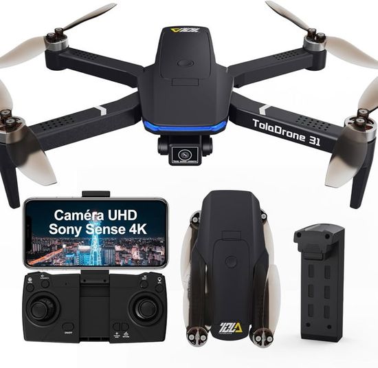 Drone Ting 998 Pro Avec Caméra 4K - Noir - Batterie Incluse