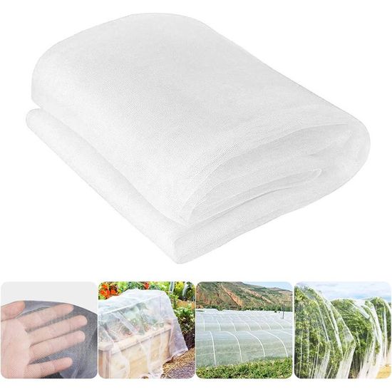 Filet Potager Mailles Fines Filet Protection Anti-insectes Jardin 2,5x10m - Mailles 0,8mm - Pour Légumes Et Fruits Filet Anti-insectes