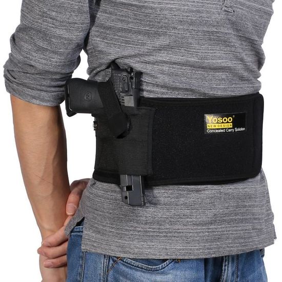 Holster à Pistolet Ceinture Abdominal / Etui Pour Pistolet Réglable Bande  Tactique Militaire - Cdiscount Sport