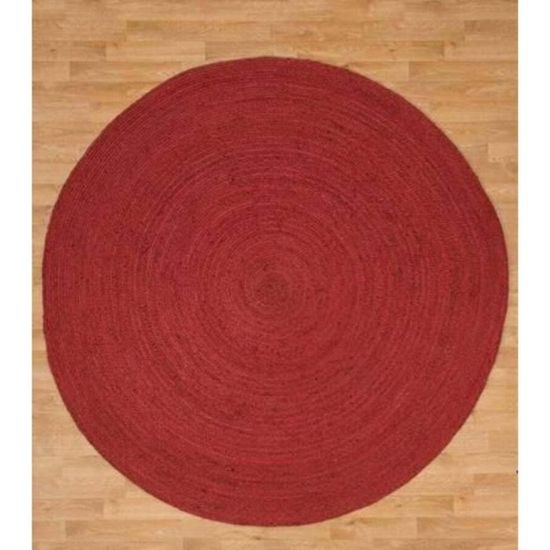 Tapis Rond En Jute De Différentes Tailles Et Couleurs-Pour Décoration D ...