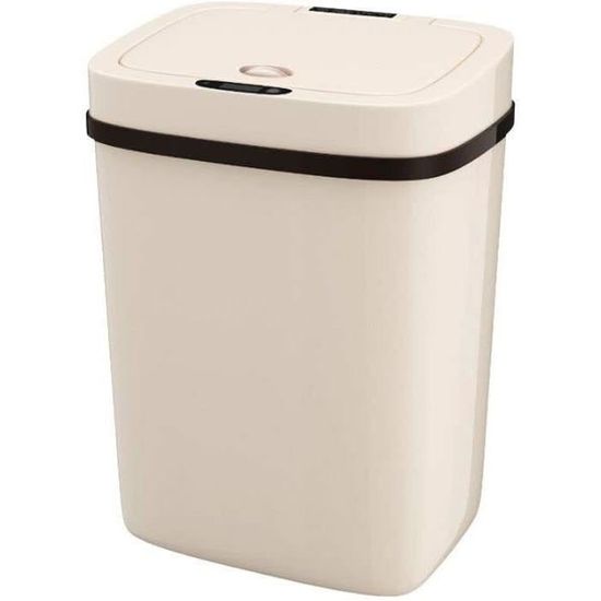 Poubelle Tri Selectif 3 Bac Poubelle Cuisine 60L FLINQ - Ouverture Automatique Capteur - Noire - Anti-Odeur Poubelle 60 Litres Brico Dépôt