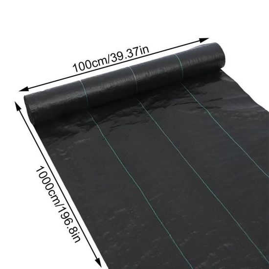 Worthbuy - tapis de mauvaises herbes pour ferme, barrière en tissu